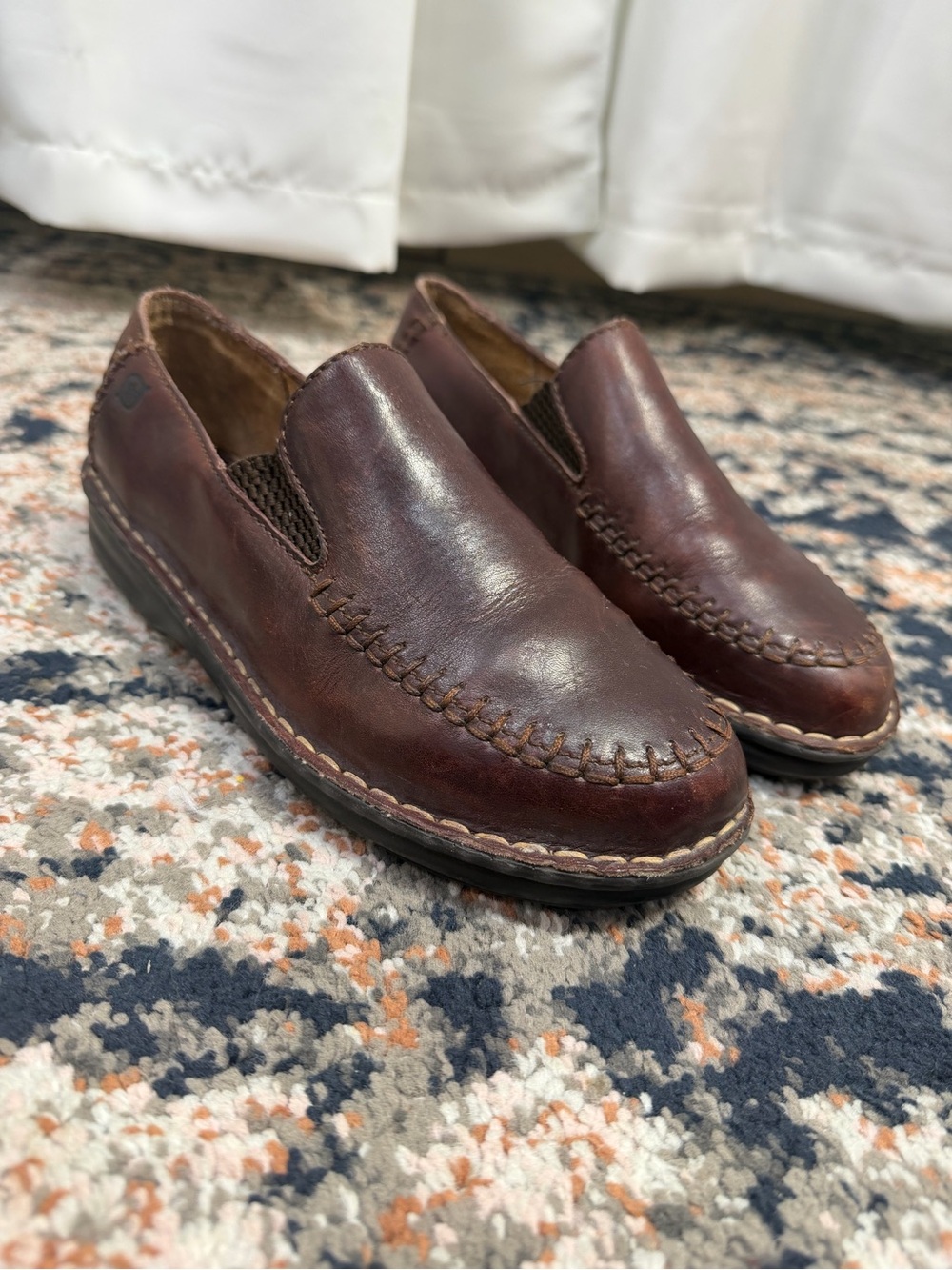 Børn Brown Leather Slip-On Loafers Women’s 7 / EU 38 Handcrafted Comfort Shoes - Picture 12 of 13